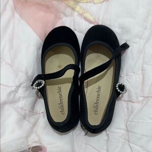 Black Dress Shoes with Sparkling Buckle